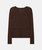 MIXXO MIXXO Cardigan Bustier Layered