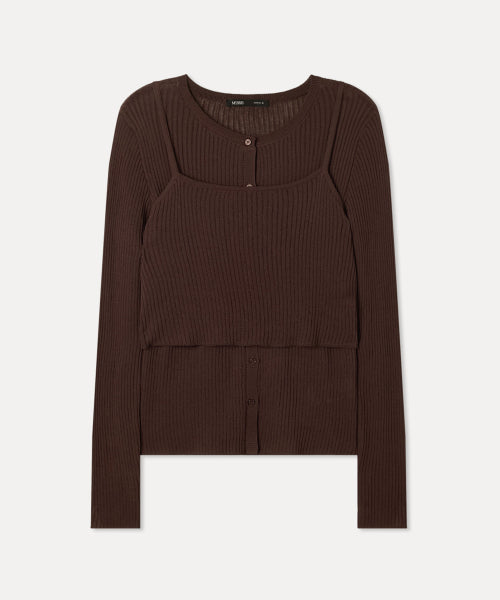 MIXXO MIXXO Cardigan Bustier Layered