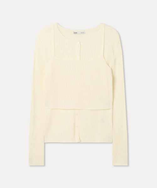 MIXXO MIXXO Cardigan Bustier Layered