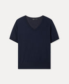 MIXXO MIXXO Knitwear V-neck short sleeve pullover (C)