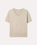 MIXXO MIXXO Knitwear V-neck short sleeve pullover (C)