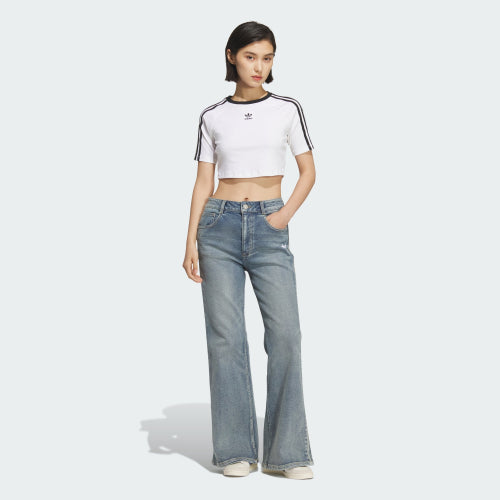 ADIDAS ADIDAS Washed Flare Pants - Light Denim