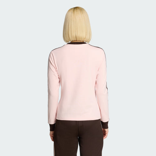 ADIDAS ADIDAS T-Shirt Long Sleeve Slim Fit - Sandy Pink