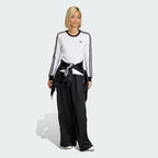 ADIDAS ADIDAS 3-Stripe Long Sleeve T-Shirt - White:Black
