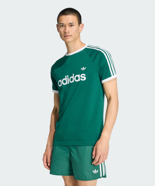 ADIDAS ADIDAS 3-Stripe Slim Ringer T-shirt - Green