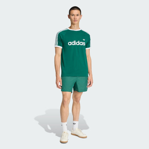 ADIDAS ADIDAS 3-Stripe Slim Ringer T-shirt - Green