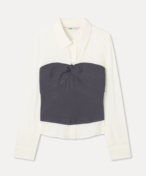 MIXXO MIXXO Twisted Bustier Blouse C