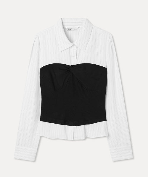 MIXXO MIXXO Twisted Bustier Blouse C