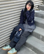 MIXXO MIXXO Hoodie Color Combination Jumper (C)