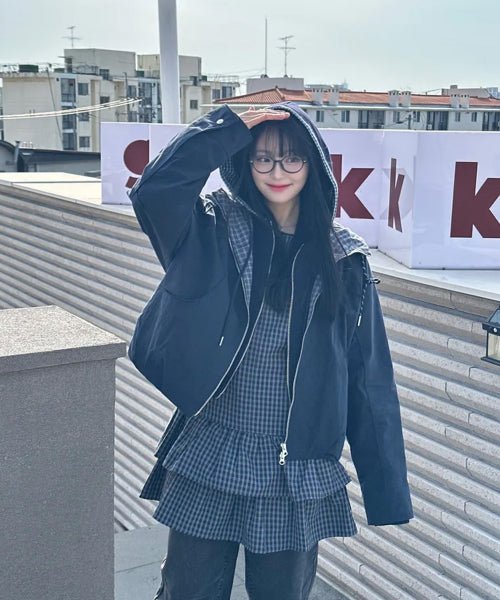 MIXXO MIXXO Hoodie Color Combination Jumper (C)
