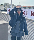 MIXXO MIXXO Hoodie Color Combination Jumper (C)