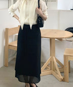 MIXXO MIXXO Belted Layered Skirt C/S