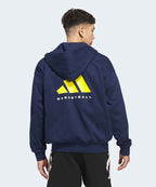 ADIDAS ADIDAS Basketball Full Zip Hoodie - Night Indigo