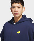 ADIDAS ADIDAS Basketball Full Zip Hoodie - Night Indigo