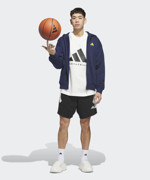ADIDAS ADIDAS Basketball Full Zip Hoodie - Night Indigo