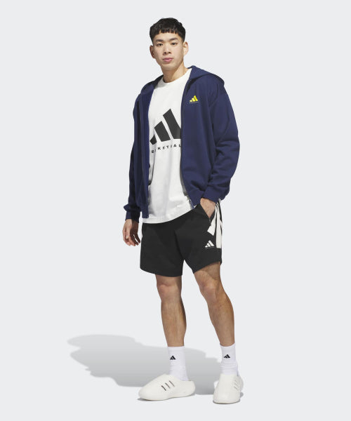 ADIDAS ADIDAS Basketball Full Zip Hoodie - Night Indigo