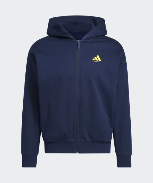 ADIDAS ADIDAS Basketball Full Zip Hoodie - Night Indigo