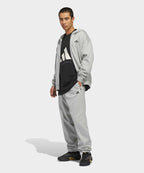 ADIDAS ADIDAS Basketball Full Zip Hoodie - Medium Gray Heather
