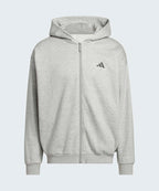 ADIDAS ADIDAS Basketball Full Zip Hoodie - Medium Gray Heather
