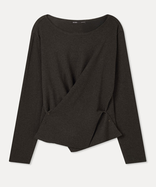 MIXXO MIXXO Wrap Button Pullover Women S