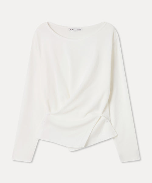 MIXXO MIXXO Wrap Button Pullover Women S