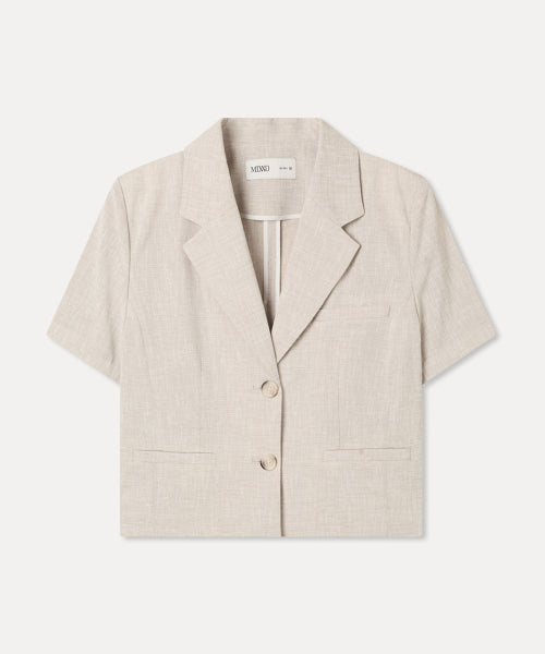 MIXXO MIXXO Jacket Cropped Short-Sleeved