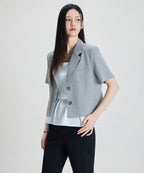 MIXXO MIXXO Jacket Cropped Short-Sleeved