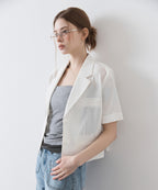 MIXXO MIXXO Jacket Cropped Short-Sleeved