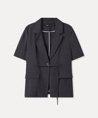 MIXXO MIXXO Tailored belted short sleeve jacket (C, S)