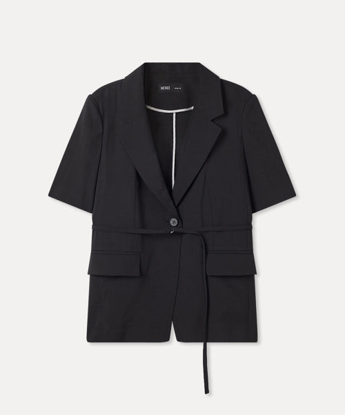 MIXXO MIXXO Tailored belted short sleeve jacket (C, S)