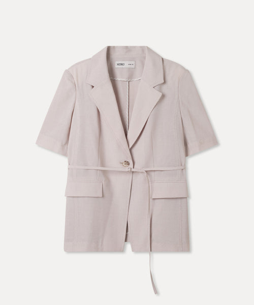 MIXXO MIXXO Tailored belted short sleeve jacket (C, S)