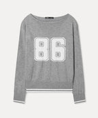MIXXO MIXXO Knitwear Numbering Graphic Pullover