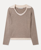 MIXXO MIXXO Knitwear Collar Layered Pullover
