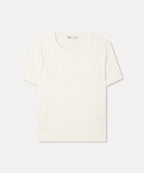 MIXXO MIXXO Knitwear Cable Short-Sleeve Pullover