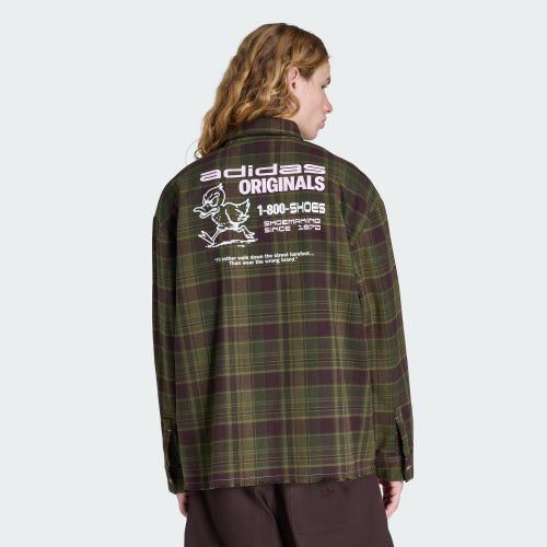 ADIDAS ADIDAS Flannel Long Sleeve Work Shirt - Focus Olive