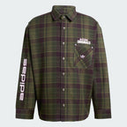 ADIDAS ADIDAS Flannel Long Sleeve Work Shirt - Focus Olive