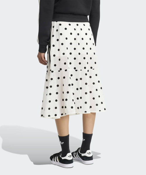 ADIDAS ADIDAS Sheer Polka Dot Skirt - White