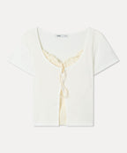 MIXXO MIXXO Frill Tank Top Cardigan S