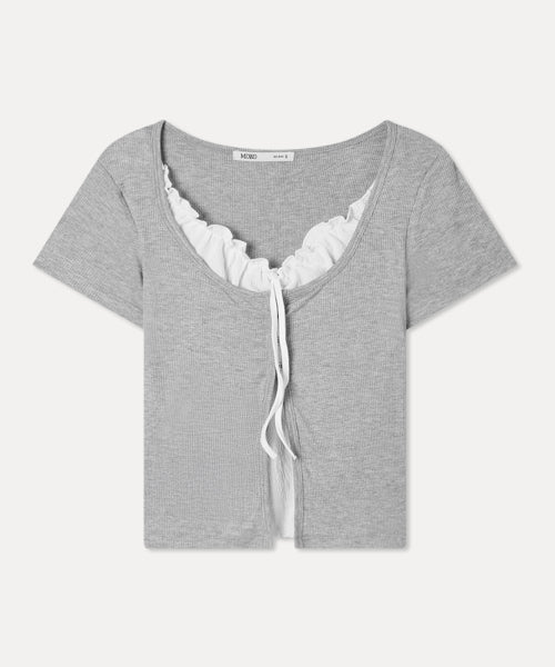 MIXXO MIXXO Frill Tank Top Cardigan S