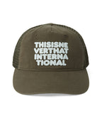 THISISNEVERTHAT THISISNEVERTHAT Washed Trucker Cap Olive