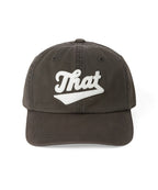 THISISNEVERTHAT THISISNEVERTHAT Overdyed That Applique Cap Washed Black