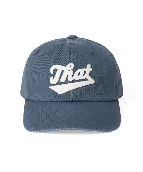 THISISNEVERTHAT THISISNEVERTHAT Overdyed That Applique Cap Washed Navy
