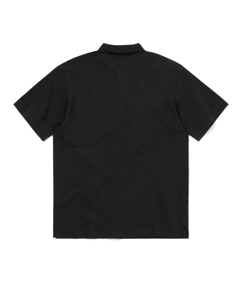 THISISNEVERTHAT THISISNEVERTHAT T-Shirt T-Logo S/S Jersey Polo Black