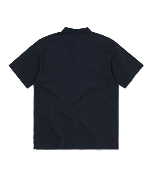 THISISNEVERTHAT THISISNEVERTHAT T-Shirt T-Logo S/S Jersey Polo Navy
