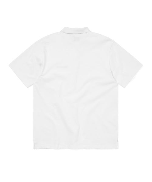 THISISNEVERTHAT THISISNEVERTHAT T-Shirt T-Logo S/S Jersey Polo White