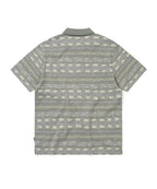 THISISNEVERTHAT THISISNEVERTHAT Jungle Jacquard Zip Up Top Grey