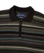 THISISNEVERTHAT THISISNEVERTHAT Striped S/S Knit Polo Black