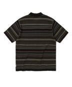THISISNEVERTHAT THISISNEVERTHAT Striped S/S Knit Polo Black