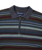THISISNEVERTHAT THISISNEVERTHAT Striped S/S Knit Polo Dark Navy