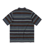 THISISNEVERTHAT THISISNEVERTHAT Striped S/S Knit Polo Dark Navy